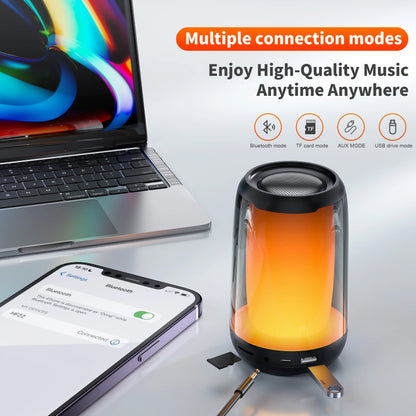 Mini Portable Wireless Speaker with LED Flash- Assorted