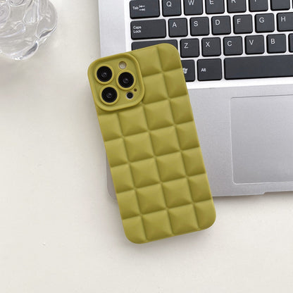 Stereo Lattice Phone Cover For Apple iPhone 14promax Phone Case