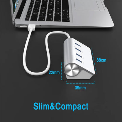 2.0 Mini USB 4 Port Splitter Hub Adapter For Computer