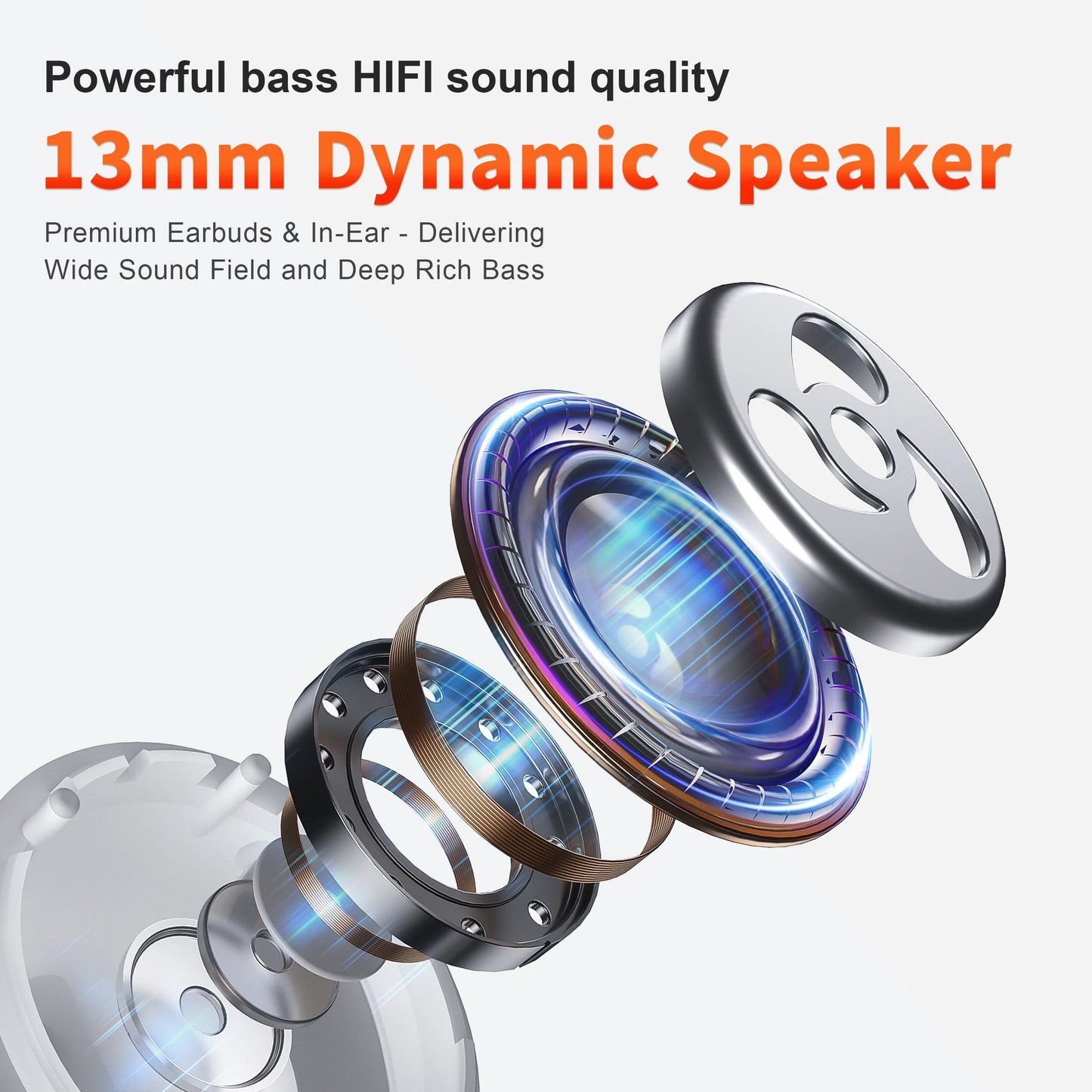 Wireless 5.3 Bluetooth Earphone- Assorted