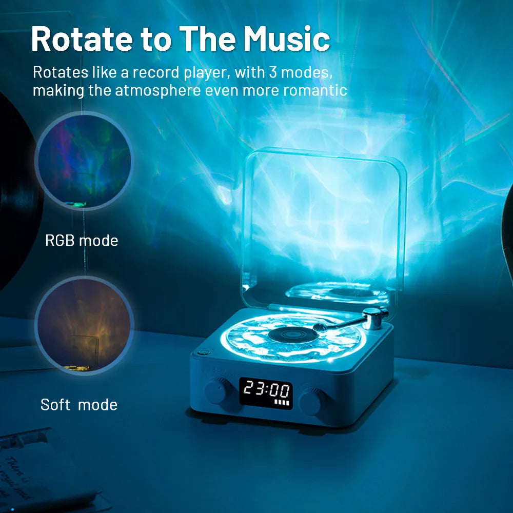 Mini Retro Portable Bluetooth Speaker Subwoofer with RGB Light