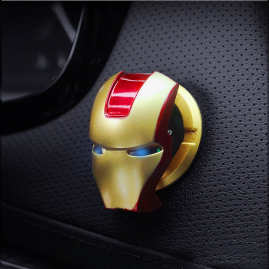 Iron Man Car Interior Engine Stop Button Protective Cover