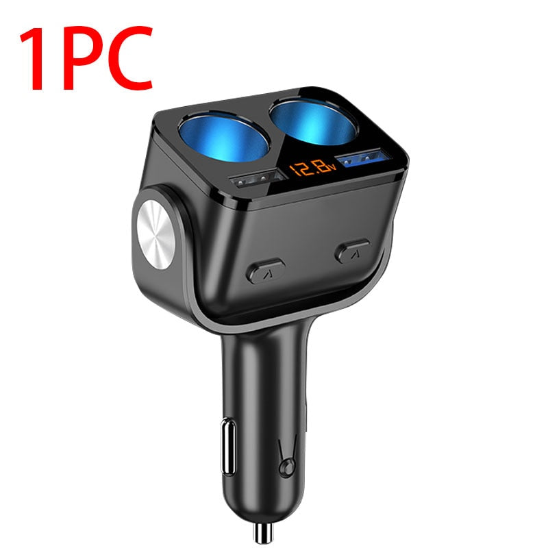 Car Cigarette Lighter Socket Splitter Charger