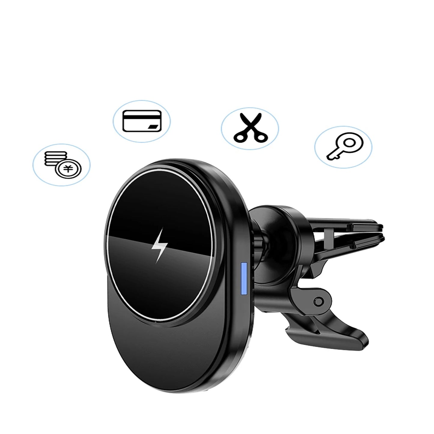 Magnetic 360° Adjustable Car Charger & Phone Holder