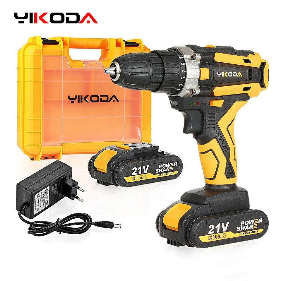 Cordless Drill - 21V Rechargeable Electric