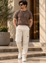 6 Pocket Cream Cargo