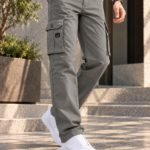 6 Pocket Regular Fit Dark Gray Cargo