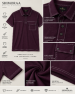 Flap Pocket Contrast Stitch Polo T-Shirt - Image 2