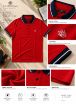 Tipped Collar Solid Polo T-Shirt - Image 3
