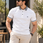 Tipped Collar Solid Polo T-Shirt