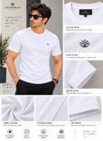 Solid Round Neck T-Shirt - Image 3