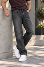 Charcoal Black Comfort Fit Jeans