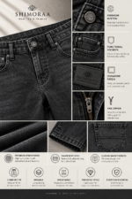 Charcoal Black Comfort Fit Jeans - Image 4