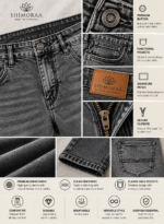 Gray Comfort Fit Jeans - Image 4