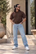 Light Blue Comfort Fit Jeans - Image 2