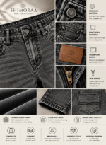 Mid Black Comfort Fit Jeans - Image 4