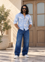 Dark Blue Baggy Fit Jeans - Image 2