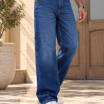 Dark Blue Baggy Fit Jeans