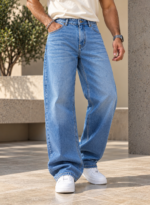 Light Blue Baggy Fit Jeans
