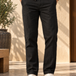 Black Linen Cotton Pant