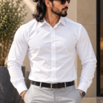 White Satin Shirt