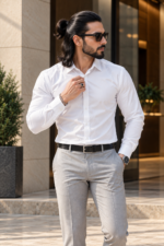 White Satin Shirt - Image 2