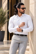 White Satin Shirt - Image 3